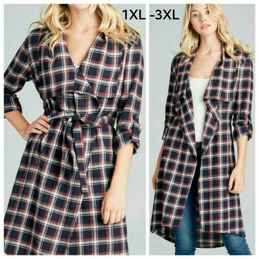 ➕ "Jule" Plaid Woven Jacket